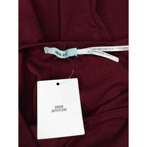 Kimchi Blue Urban Outfitters Juniors Sz S Ruffle Strap Mini Dress Wine NWT - Picture 3 of 6